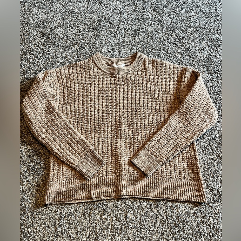 Tan knit sweater